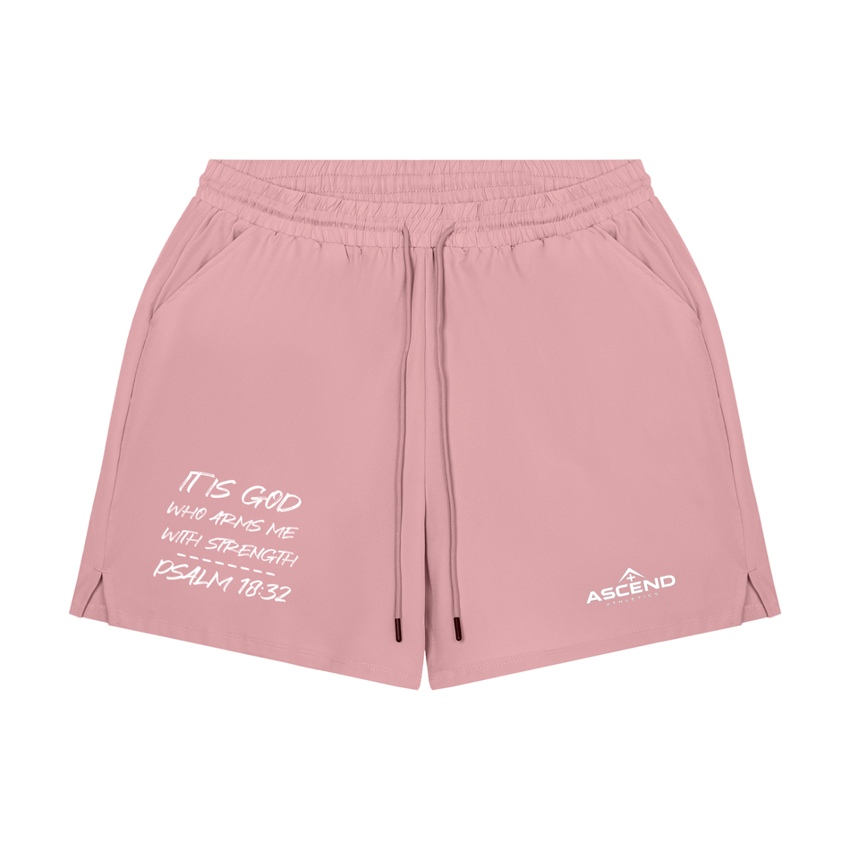 Men’s Psalm 18:32 Lined Performance Shorts