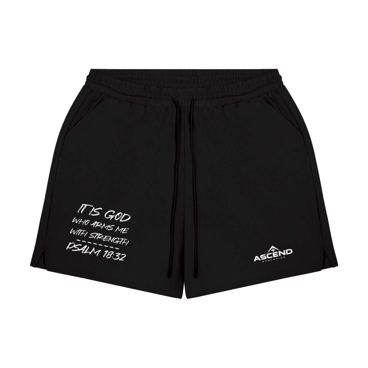 Men’s Psalm 18:32 Lined Performance Shorts